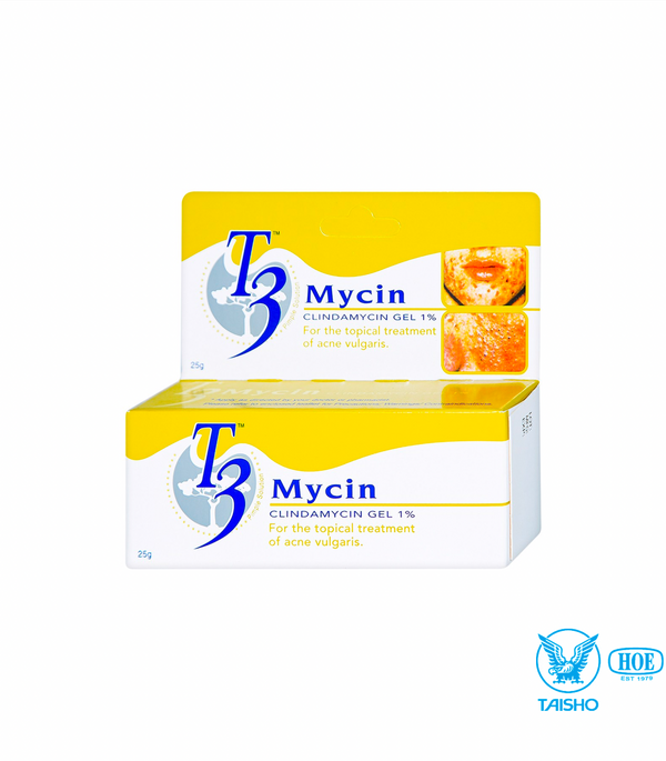 T3 Mycin Clindamycin Gel 1% 25g