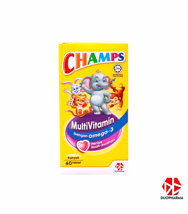 Champs Multivitamin Plus Omega - 3 Fruity Flavour