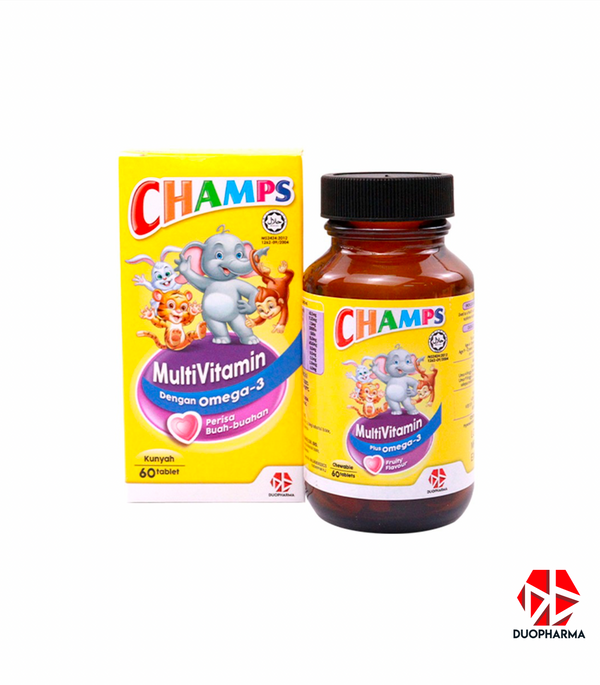 Champs Multivitamin Plus Omega - 3 Fruity Flavour