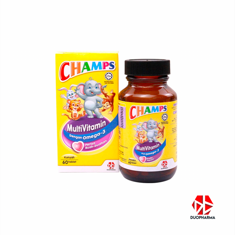 Champs Multivitamin Plus Omega 3 Fruity Flavour Dial Pharmacy