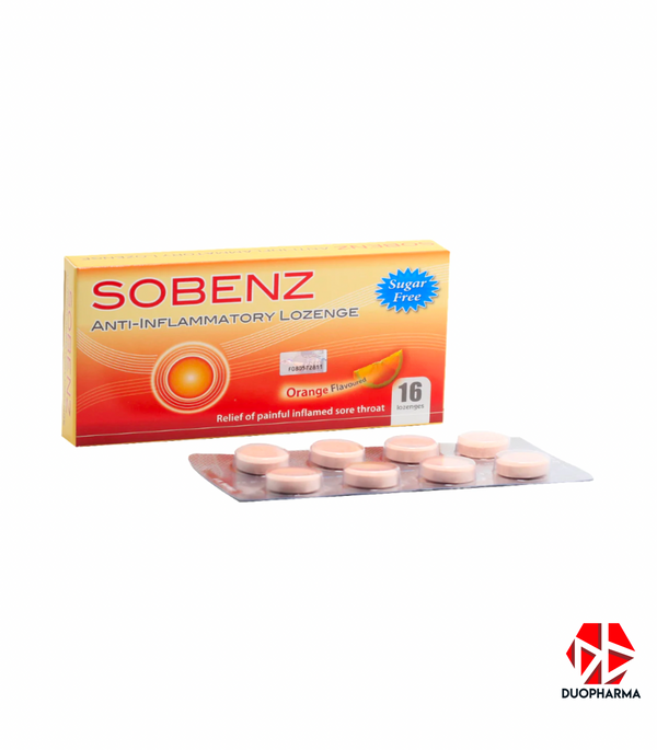 Sobenz Anti-Inflammatory Lozenge Orange Flavoured